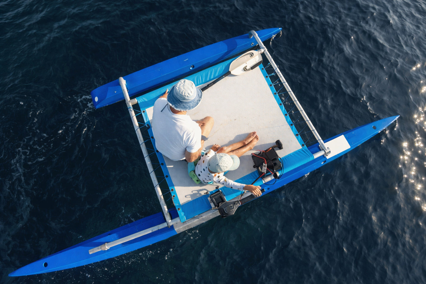Bateau électrique ECOP Prao 5,20 m 1200 W Batterie 50 Ah