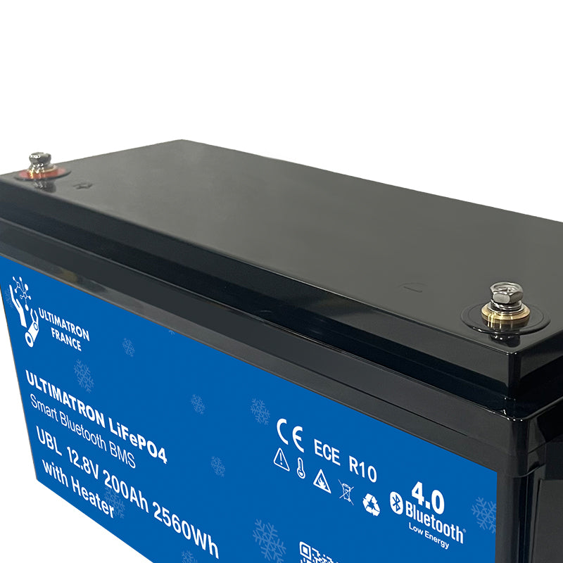 Batterie lithium LiFePO4 200Ah 12V Ultimatron avec chauffage