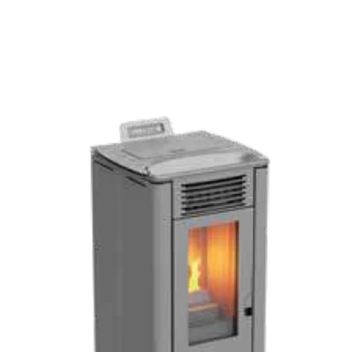 Poêle à granulés gris Terra Basic 10 kW - Chauffage efficace
