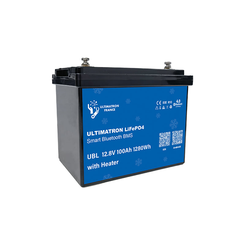 Batterie lithium LiFePO4 12V 100Ah Ultimatron avec Bluetooth