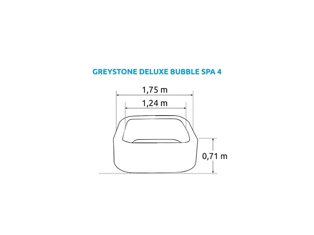 Spa Gonflable 6 Places avec 170 Jets et Chauffage 40°C