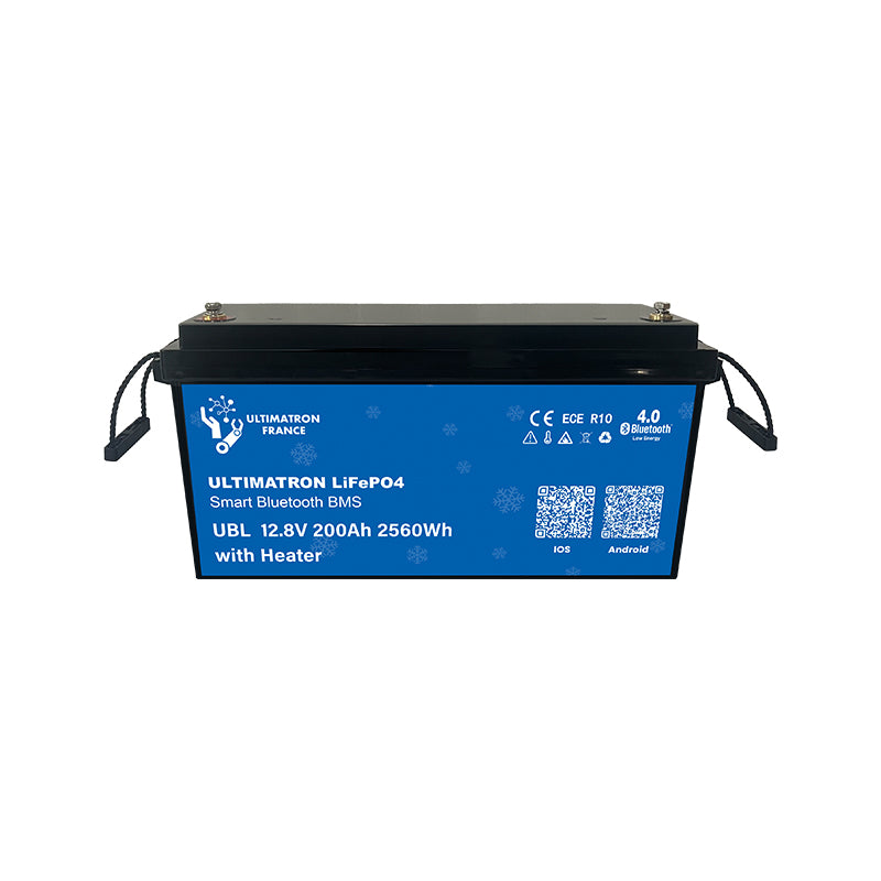 Batterie lithium LiFePO4 200Ah 12V Ultimatron avec chauffage