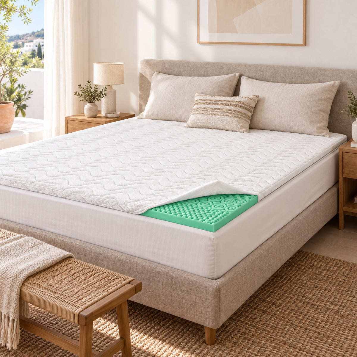 Surmatelas mémoire de forme 180x200 Memory Aloe 4