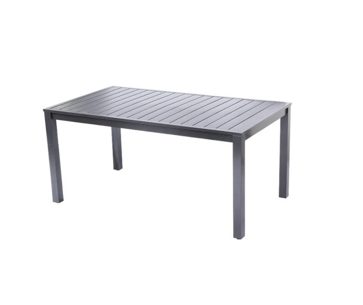 Table de jardin aluminium 89x89cm résistante extérieur terrasse balcon