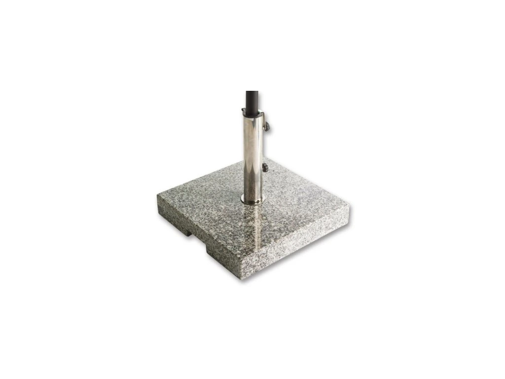 Parasol HAVANA anthracite Ø230 cm avec base granit UV50