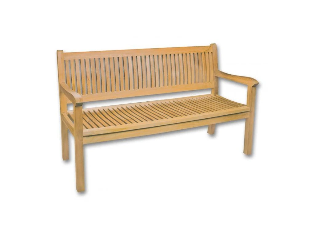 Banc de jardin 3 places avec dossier 150 cm résistant aux intempéries