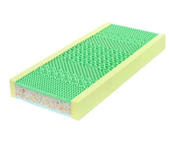 Matelas mémoire de forme 90x200 Aloe Memory 7 zones