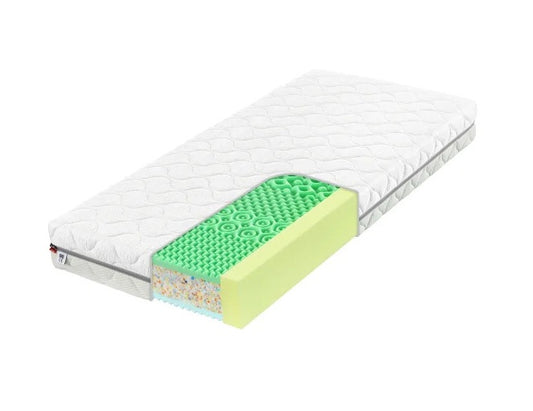 Matelas mémoire de forme 90x200 Aloe Memory 7 zones