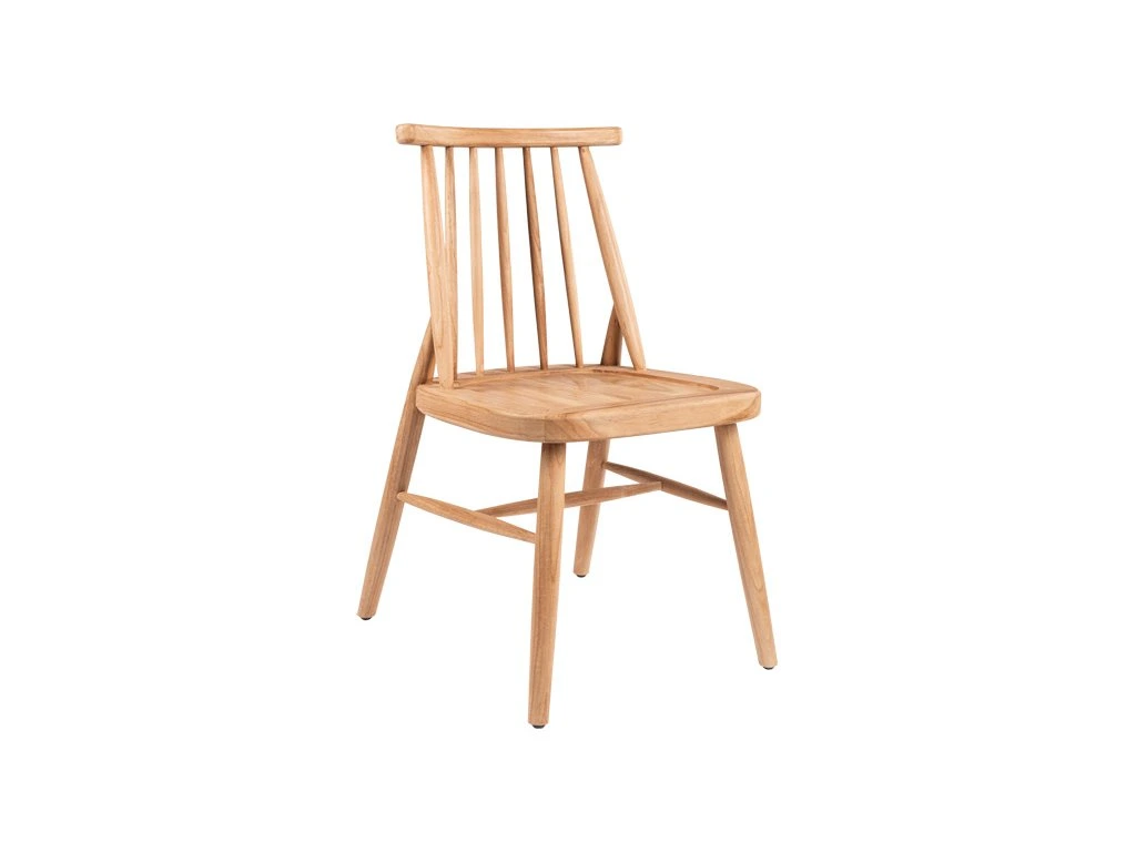 Lot de 2 chaises MUNA en teck naturel style moderne