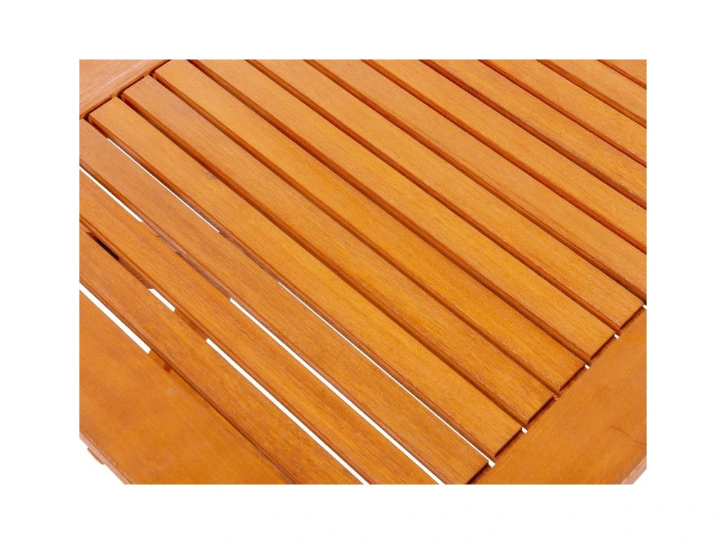 Table d’appoint jardin pliante en eucalyptus résistante extérieur