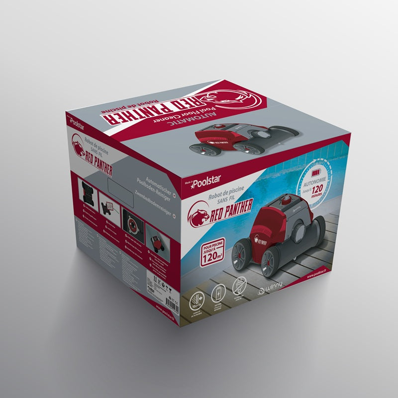 Robot piscine sans fil Panther 120 min jusqu'à 100 m²