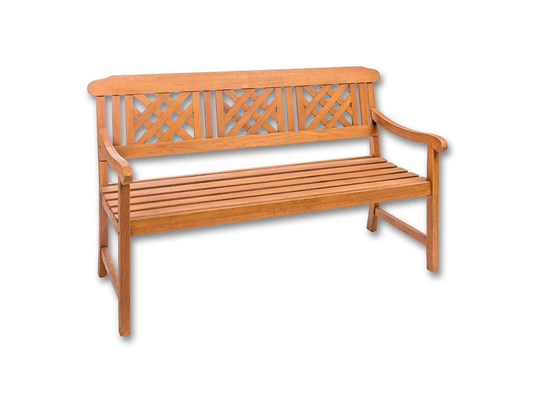 Banc de jardin 3 places Orlando eucalyptus extérieur résistant