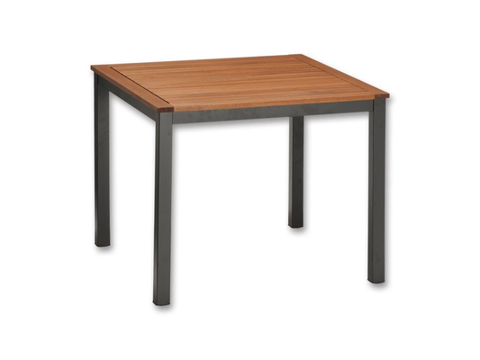 Table de jardin aluminium 89x89 cm résistante extérieur terrasse FLAMINGO