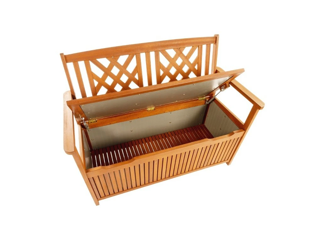 Banc de jardin avec coffre 2 places extérieur résistant