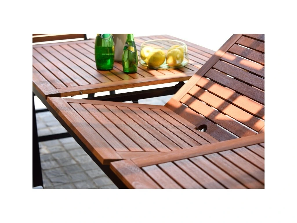 Table de jardin rectangulaire pliante 6-8 personnes aluminium