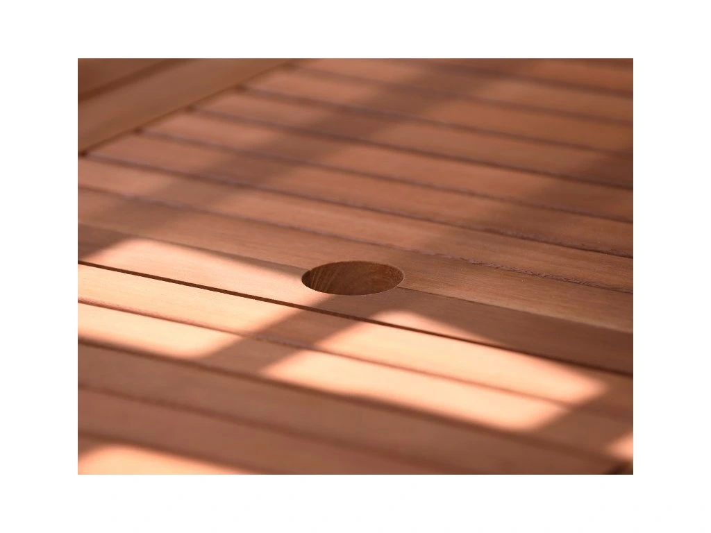 Table de jardin rectangulaire pliante 6-8 personnes aluminium