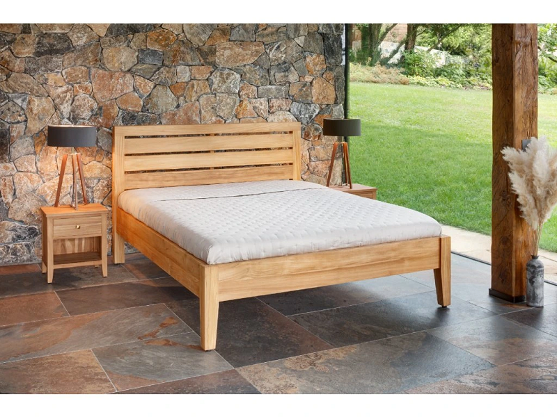 Lit teck massif 180x200 Sumatra double design durable
