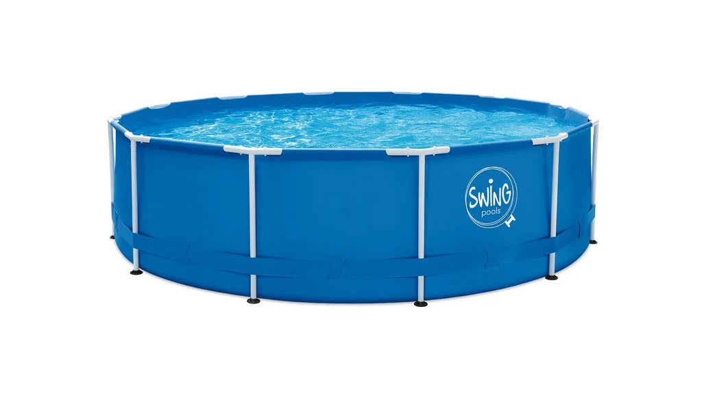 Piscine Tubulaire Hors Sol 366x91 cm Structure Métallique