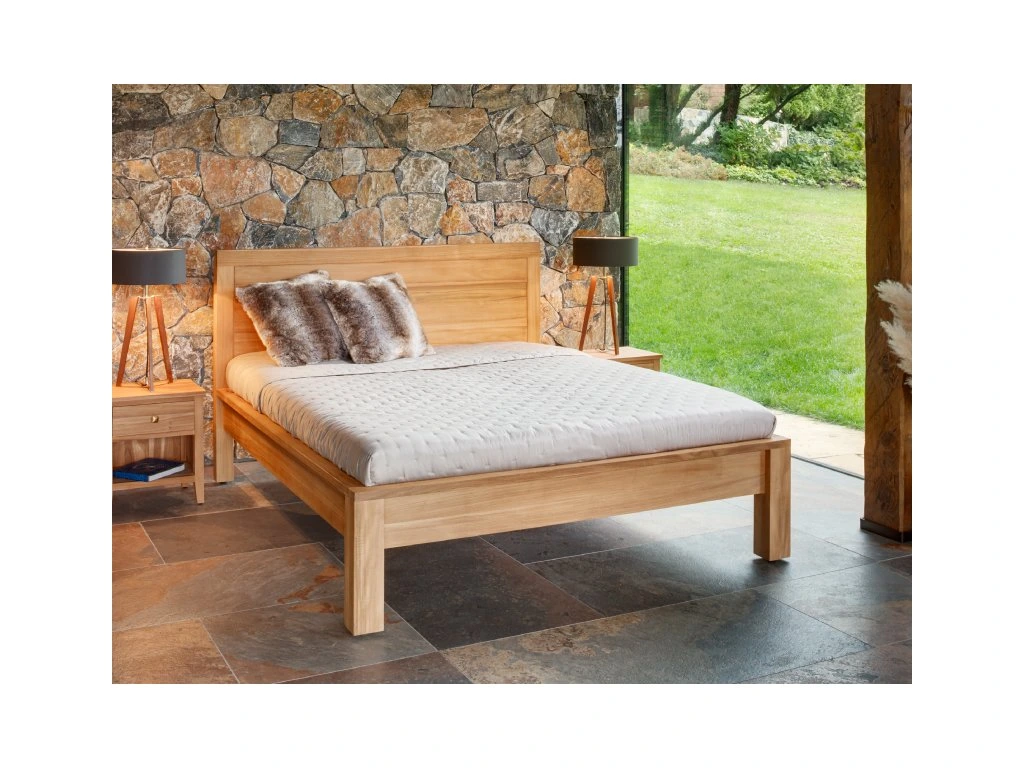 Lit en teck massif 160x200 Bali Dream robuste et élégant