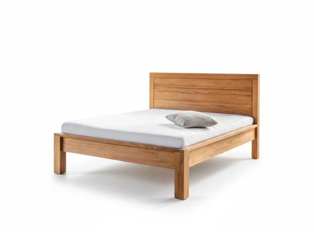 Lit en teck massif 160x200 Bali Dream robuste et élégant