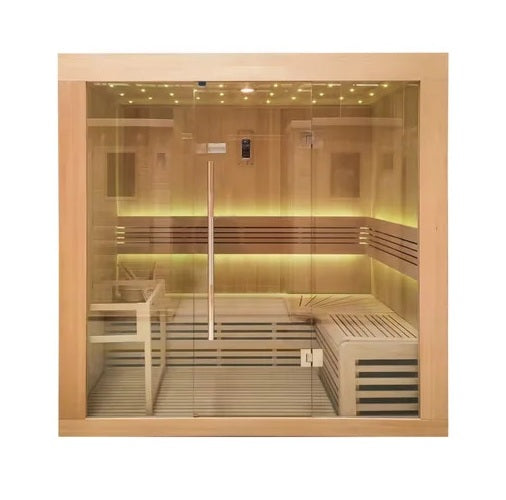 Sauna finlandais KIPPIS XL 3 places avec LED