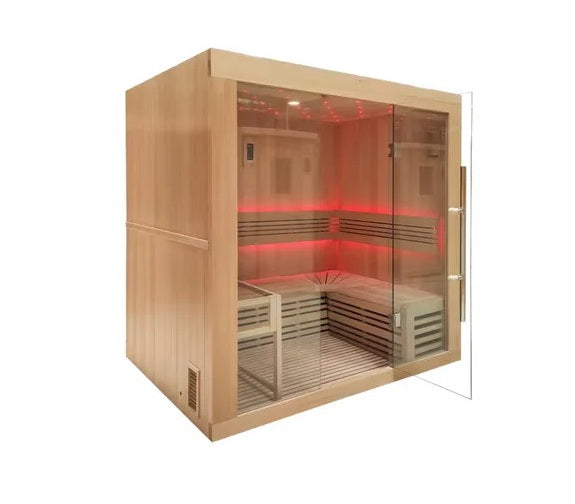 Sauna finlandais KIPPIS XL 3 places avec LED