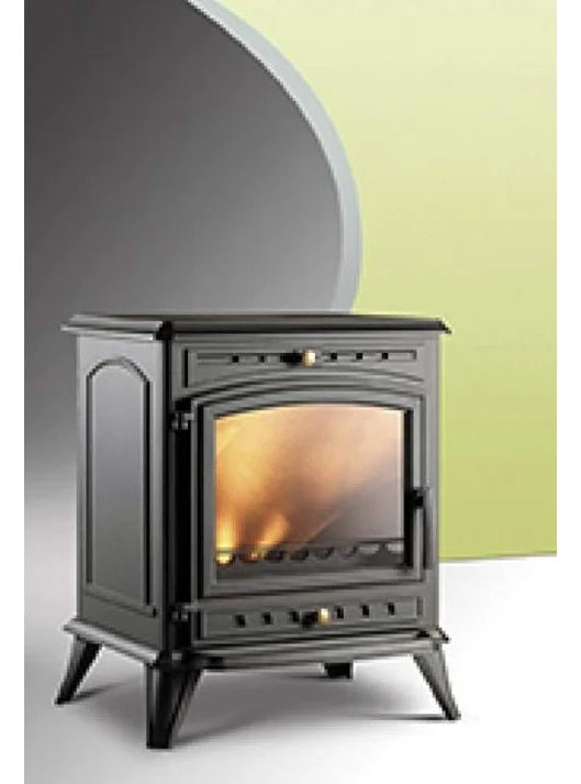 Poêle à bois en fonte 10 kW à double combustion