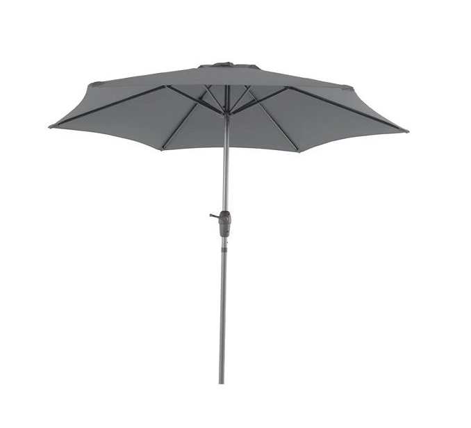 Parasol HAVANA anthracite Ø230 cm avec base granit UV50