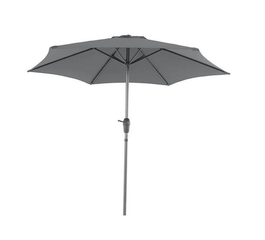 Parasol HAVANA anthracite Ø230 cm avec base granit UV50