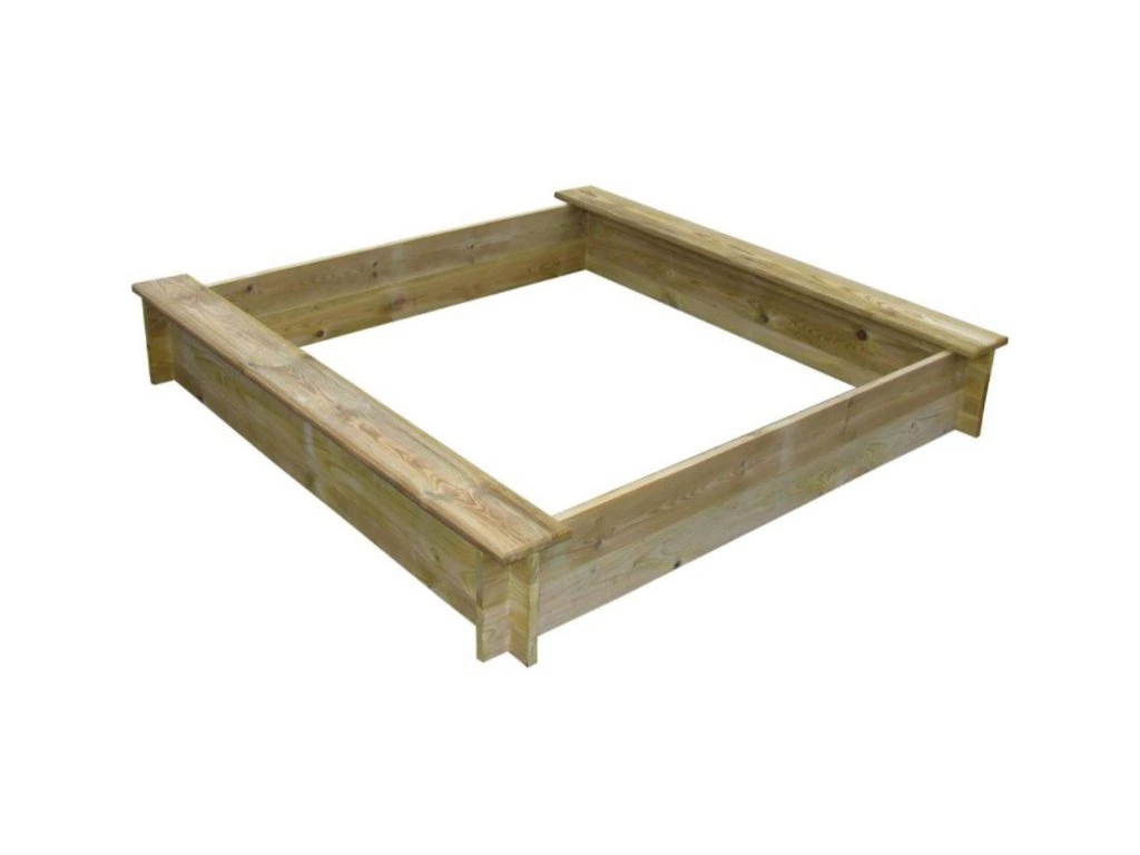 Bac à sable enfant 120x120 cm avec bancs pour jardin