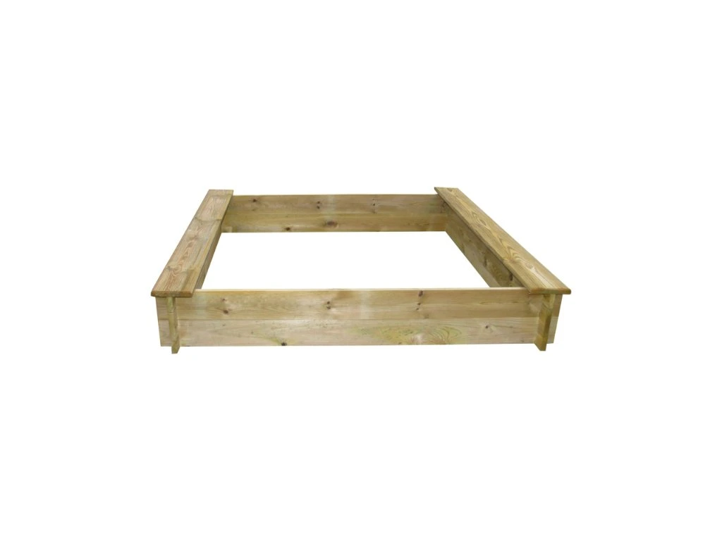 Bac à sable enfant 120x120 cm avec bancs pour jardin