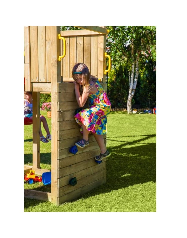 Aire de jeux extérieur avec toboggan et balançoire PLAY BASIC 003