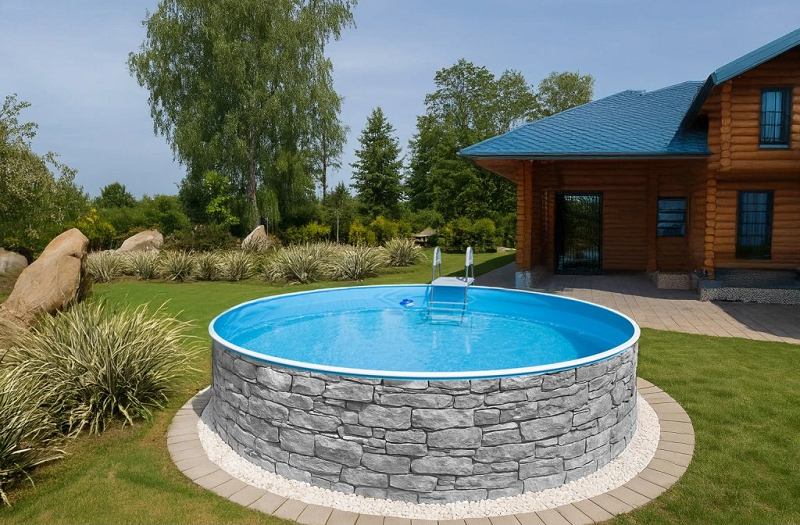 Piscine hors sol Azuro 4.6m kit complet filtre sable échelle jardin