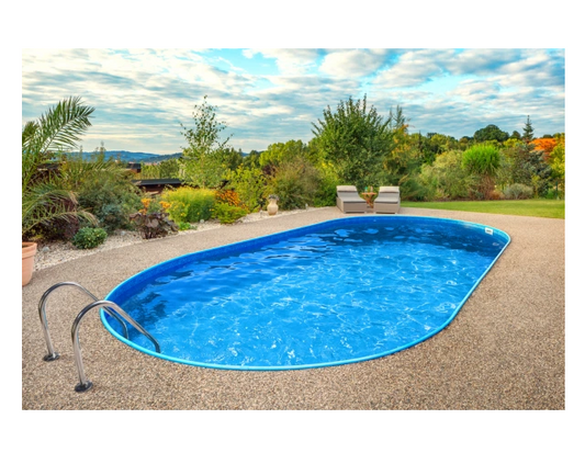 Piscine hors sol ovale 5x11 m kit complet avec filtre sable