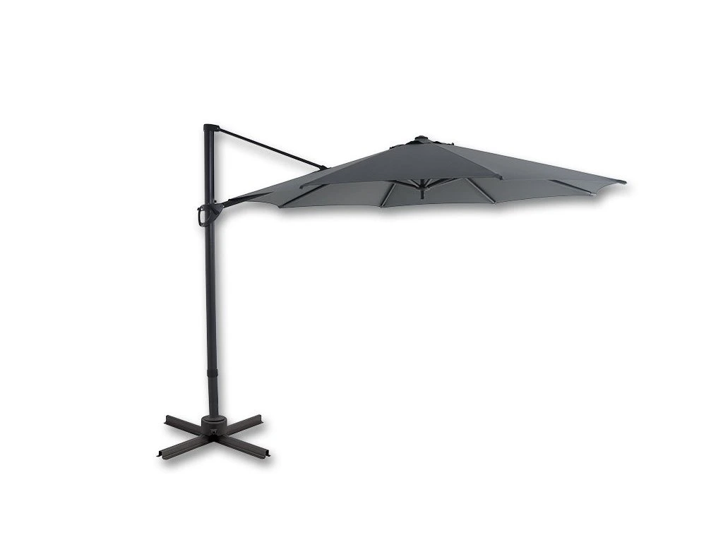 Parasol déporté 3,5 m aluminium rotation 360° UV50+
