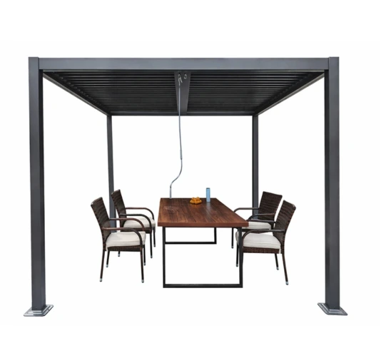 Pergola Bioclimatique 3x3 Aluminium Anthracite