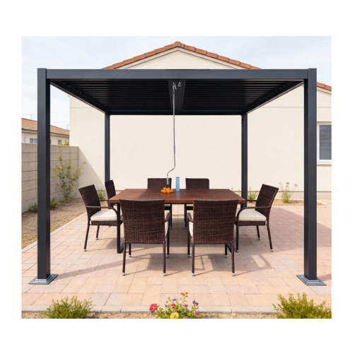 Pergola Bioclimatique 3x3 Aluminium Anthracite
