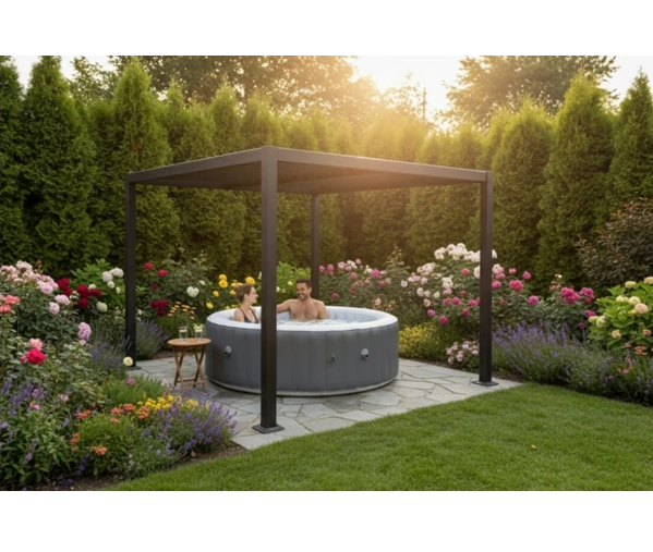 Pergola Bioclimatique 3x3 Aluminium Anthracite