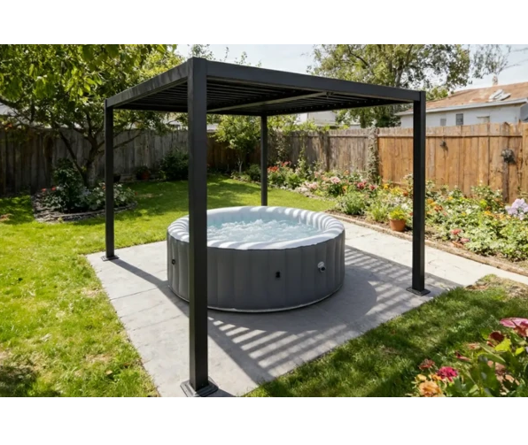 Pergola Bioclimatique 3x3 Aluminium Anthracite