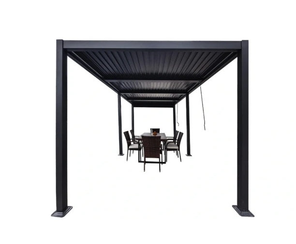 Pergola bioclimatique 3x5,9 m aluminium anthracite