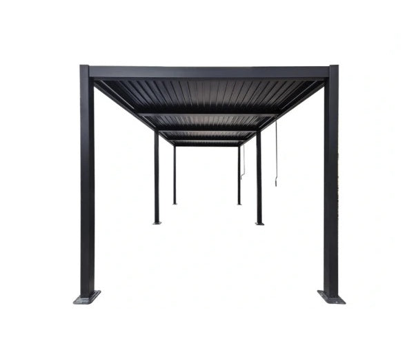 Pergola bioclimatique 3x5,9 m aluminium anthracite