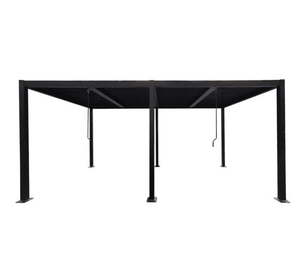 Pergola bioclimatique 3x5,9 m aluminium anthracite