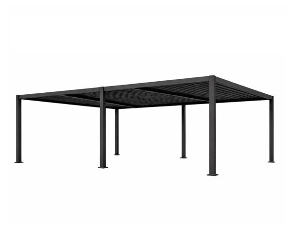 Pergola bioclimatique 3x5,9 m aluminium anthracite