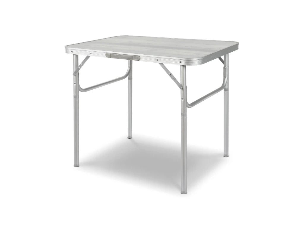 Table pliante camping réglable aluminium MDF 75x55 cm