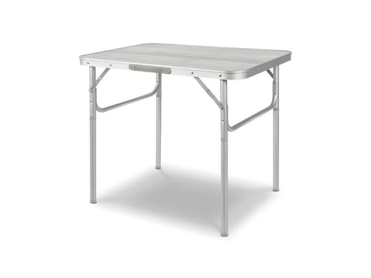 Table pliante camping réglable aluminium MDF 75x55 cm