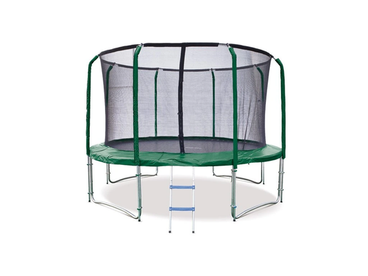 Trampoline 366 cm jardin avec filet intérieur renforcé acier 150 kg