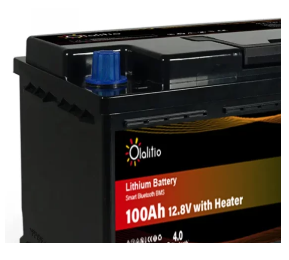 Batterie Lithium 150Ah 12.8V LiFePO4 Chauffante BMS + Connexion B 4.0