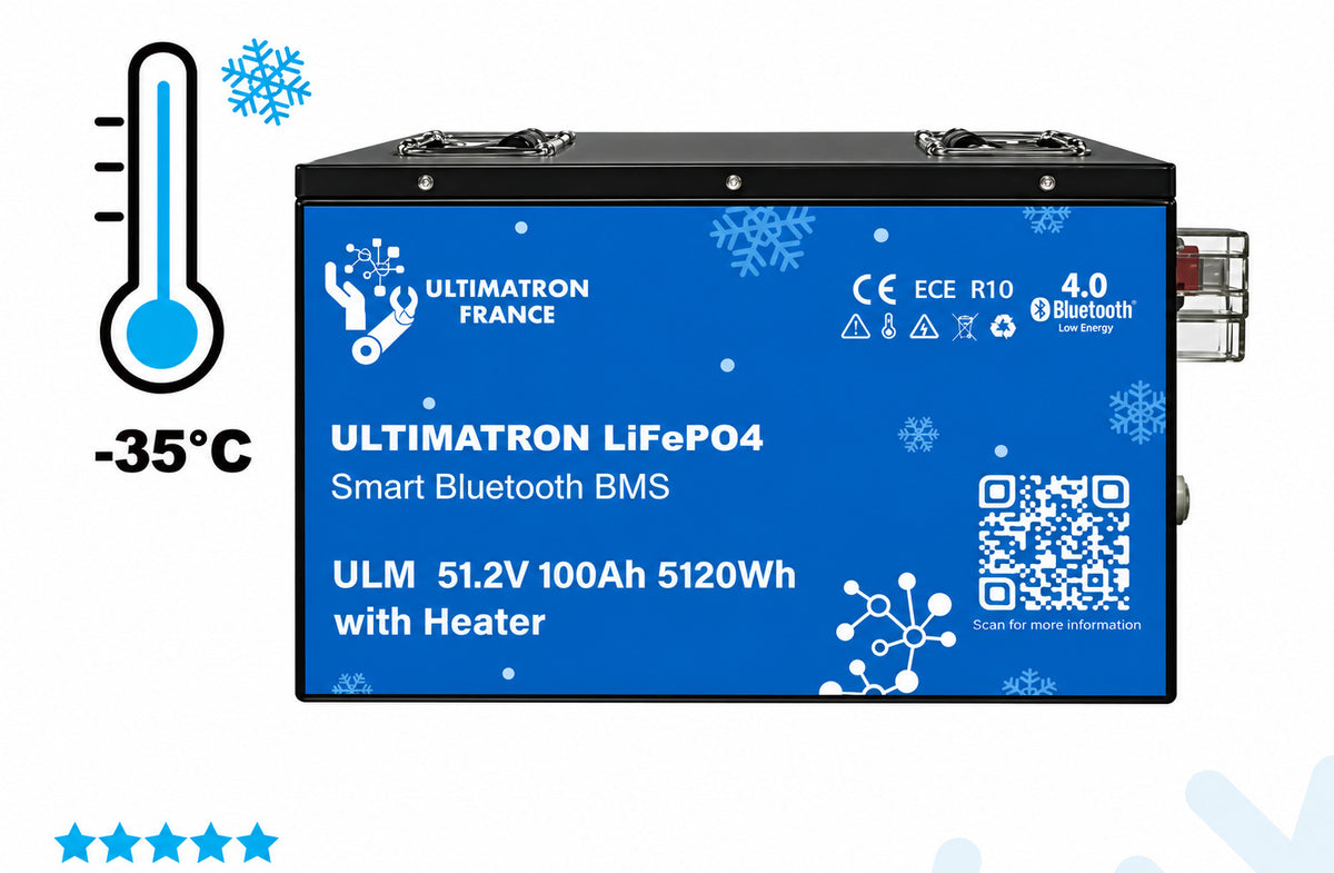 Batterie lithium Ultimatron 51,2 V 100 Ah LiFePO4