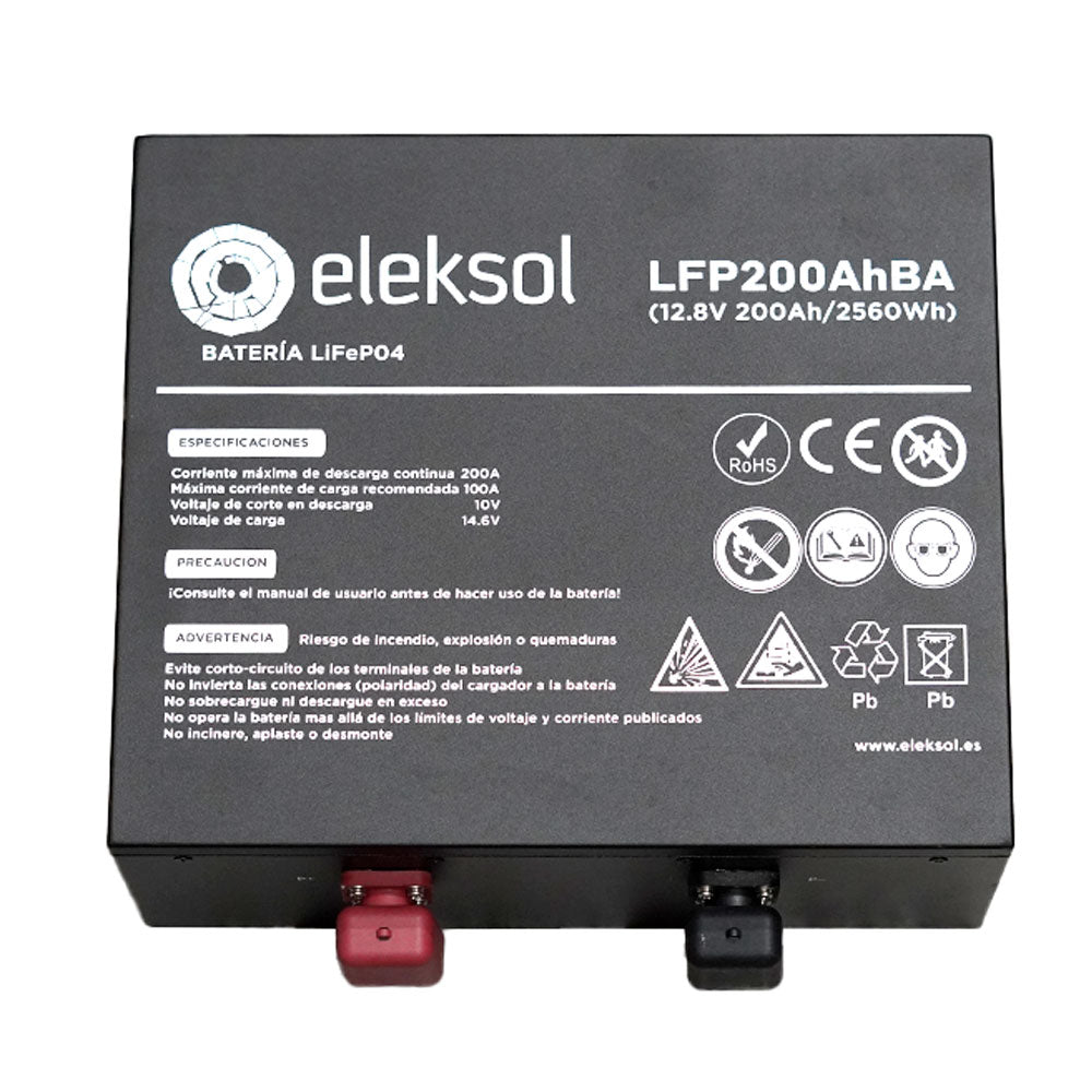 Batterie Lithium LiFePO4 Eleksol 12,8V 200Ah Bluetooth