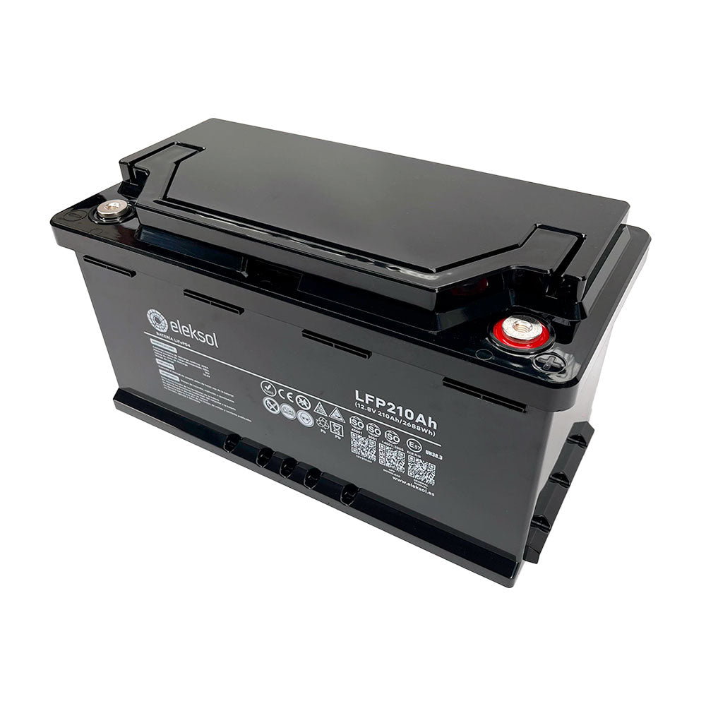 Batterie Lithium 210Ah 12,8V LiFePO4 Eleksol V2 connexion B IP65